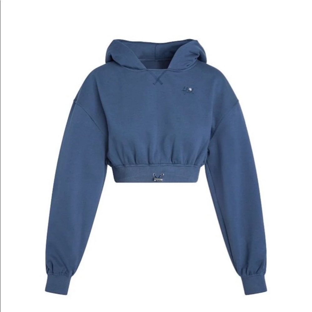 For Love & Lemons Josie Sweatshirt in Navy Blue